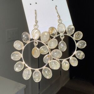 Genuine crystal earrings